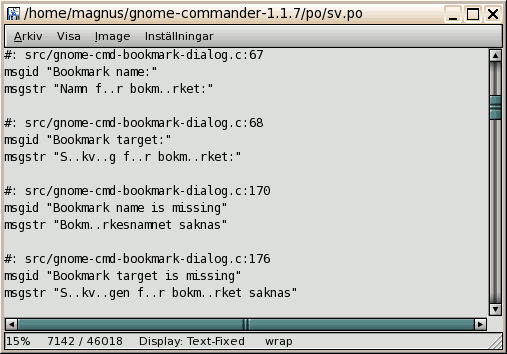 Text mode with ASCII encoding