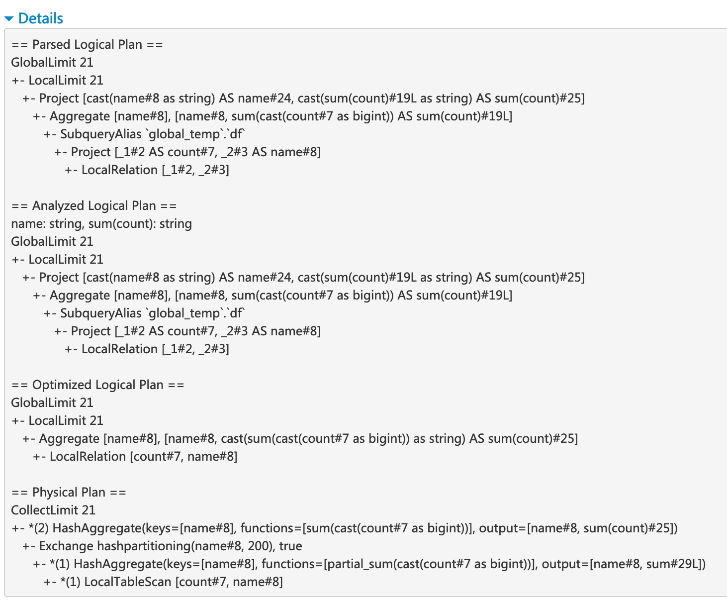 logical plans and the physical plan logical plans and the physical plan