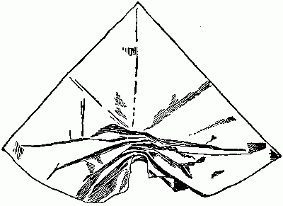 Fig. 251&mdash;Gather along one of the creases.