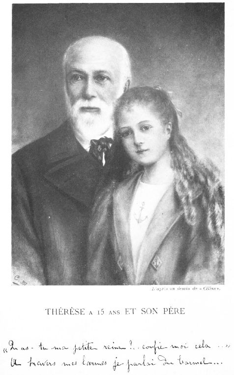 D'apr�s un dessin de �C�line�.
TH�R�SE a 15 ans ET SON P�RE