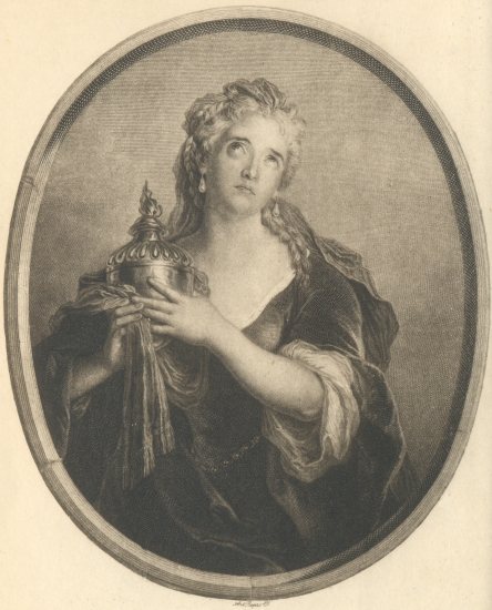 Adrienne Lecouvreur.
After the painting by Charles Coypel